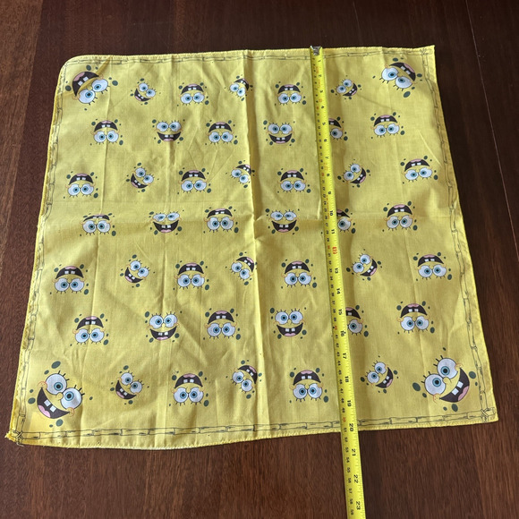 VTG SpongeBob SquarePants Bandana Gaiter Scarf Viacom 2004 Nickelodeon Cotton - Picture 5 of 8